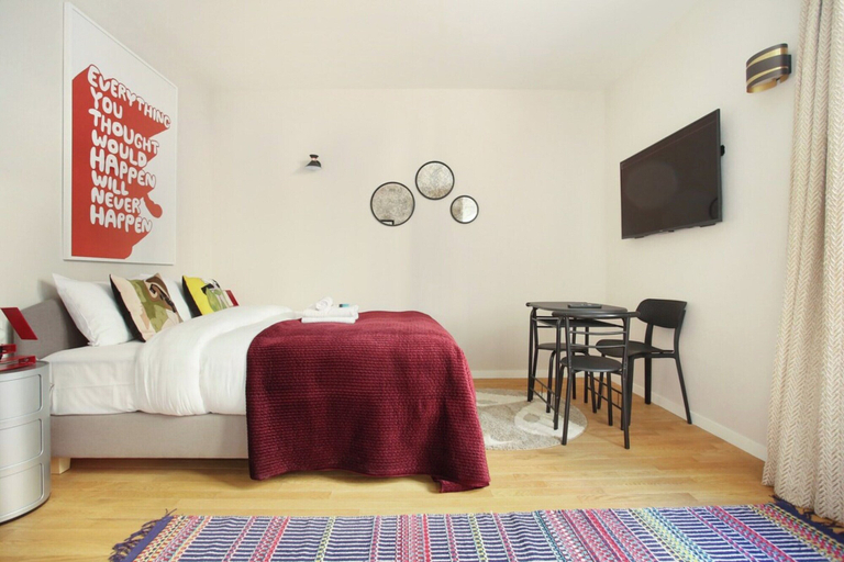Bedroom 2, Sublime and new Studio Le Marais / Beaubourg, Paris