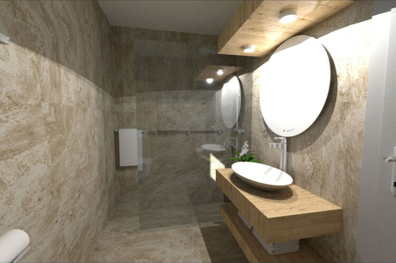 Bathroom 3, Apartment in Privlaka Near Sandy Beaches, Privlaka