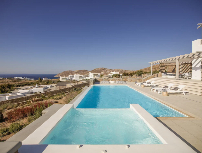Pool 4, Nice Villa at Kalafatis Beach, South Aegean