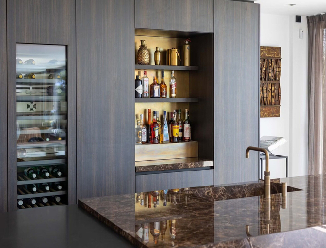 Private kitchen 2, Amazing Villa With Infinity Pool, Baleares