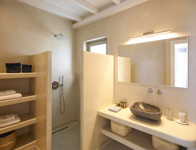 Bathroom 3, Nice Villa at Kalafatis Beach, South Aegean