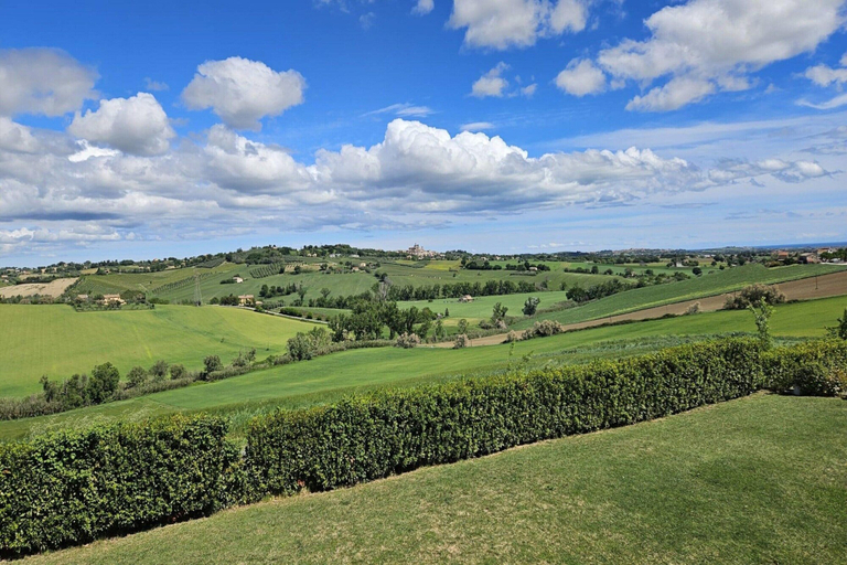 View from property 1, Manor in Marche With Pool and Adriatic Views, Ancona