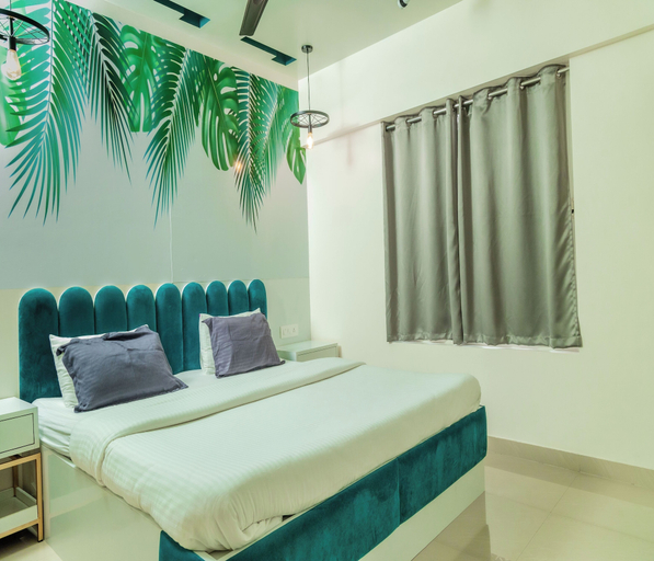 Bedroom 2, Copper 11 Service Apartments -SB Road, Shivaji Nagar, Pune, Pune