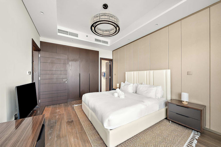 Room 4, Elegant 1BR With Panoramic Views on Burj Khalifa, Dubai