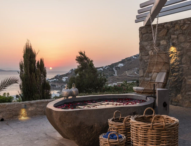 View from property 5, Villa With Views to Delos Island, Thessaly