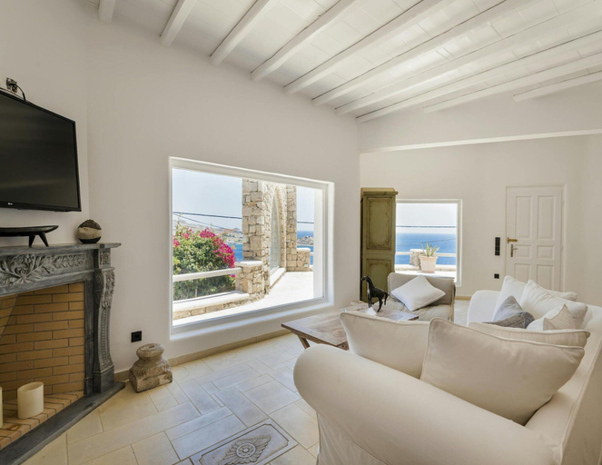 Living room 2, Unique Cycladic Villa With Pool, South Aegean