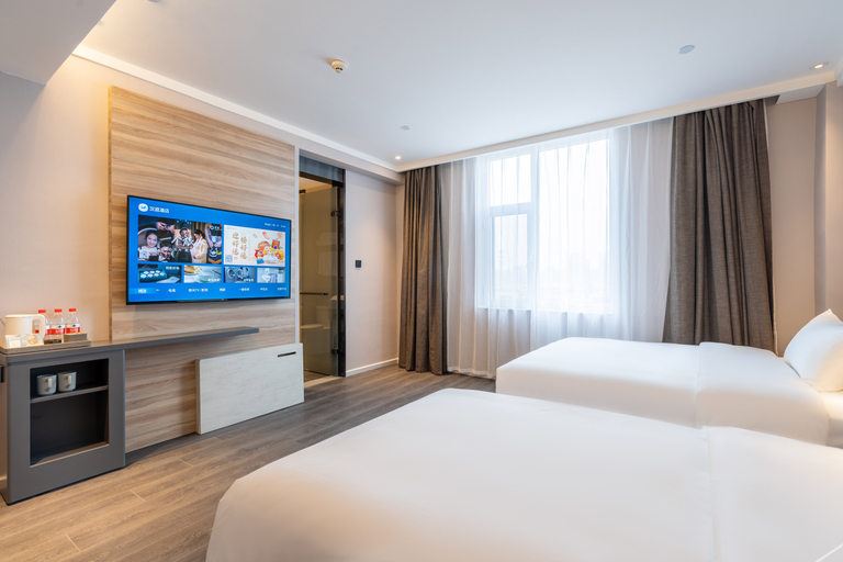 Bedroom 2, Hanting Hotel Rizhao Lanshan Bus Terminal, Rizhao