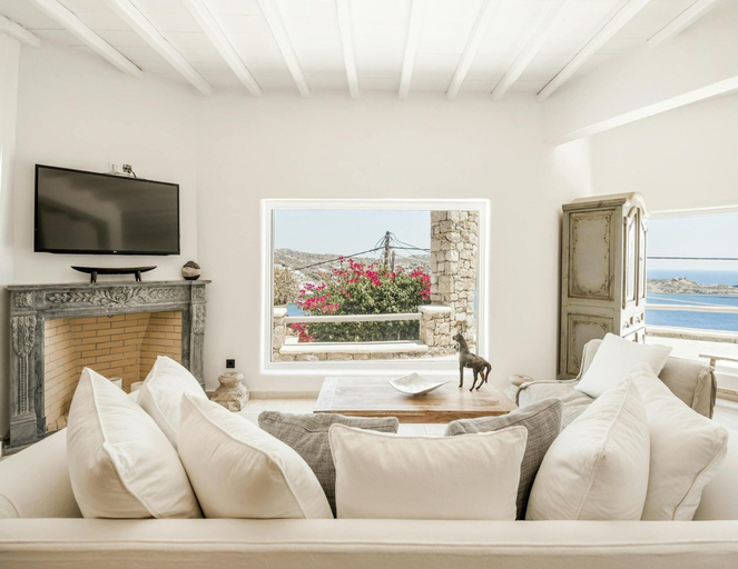 Living room 3, Unique Cycladic Villa With Pool, South Aegean