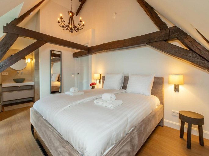 Bedroom 5, Farmhouse in Zeeland With Windmill Views, Borsele