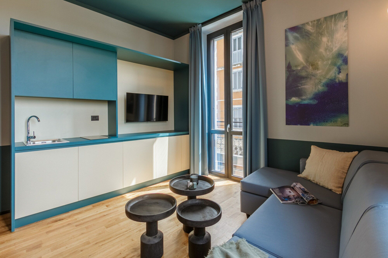Living area 4, Studio in Milan's Bovisa Area, Milano