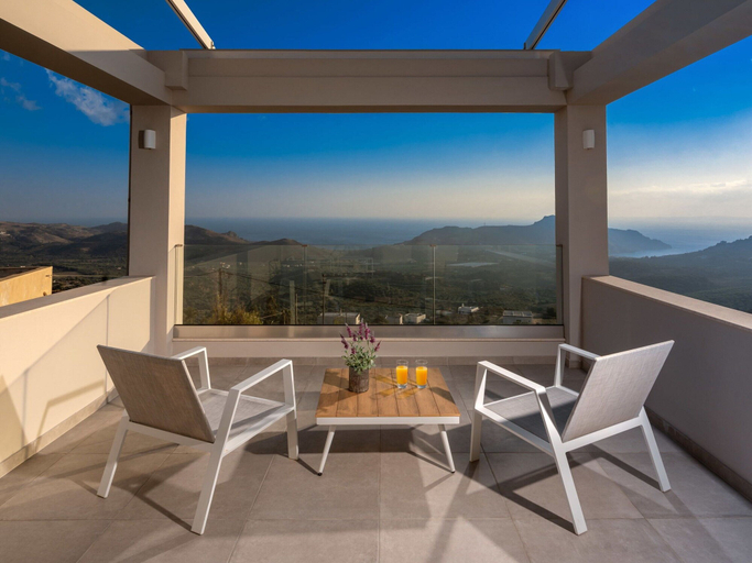 View from property 5, Villa in Mariou With Pool Near Plakias Beach, Crete