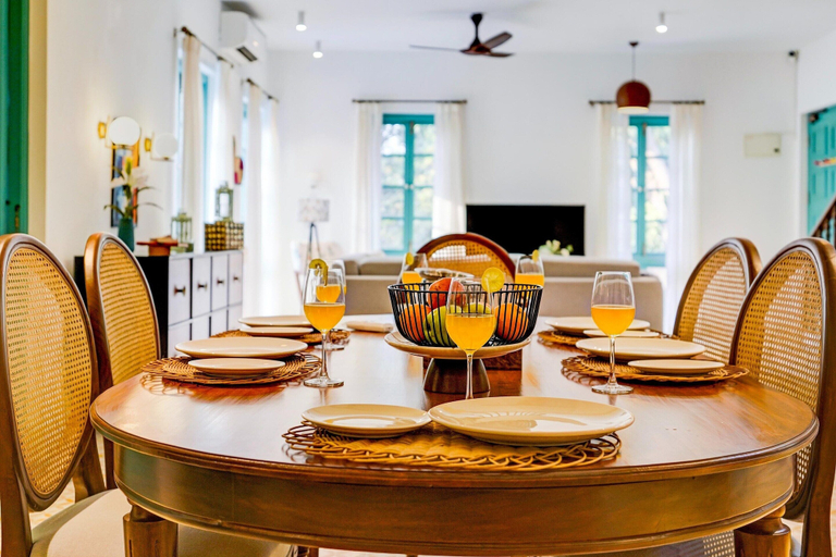 Dining 2, Villa in Siolim Near Morjim Beach, North Goa