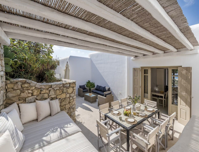 Outdoor dining 2, Traditional Villa With Swimming Pool, South Aegean