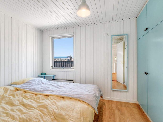 Bedroom 2, 5 Star Holiday Home in Lokken, Hjørring