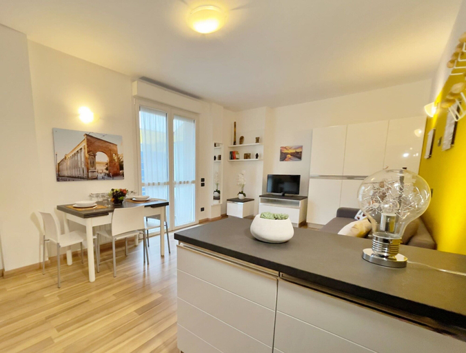 Living area 4, Studio With Balcony in Bovisa Milan, Milano