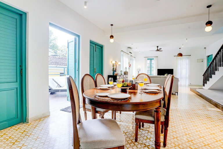 Dining 4, Villa in Siolim Near Morjim Beach, North Goa