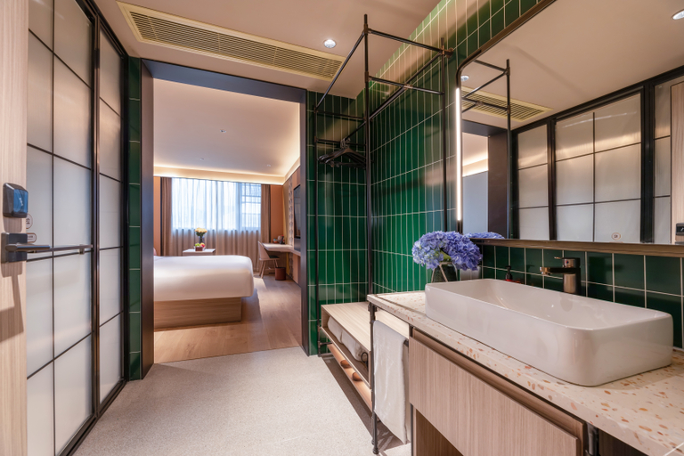 Bathroom 3, Orange Hotel Yancheng Dafeng Jinfeng Nanxiang Road, Yancheng