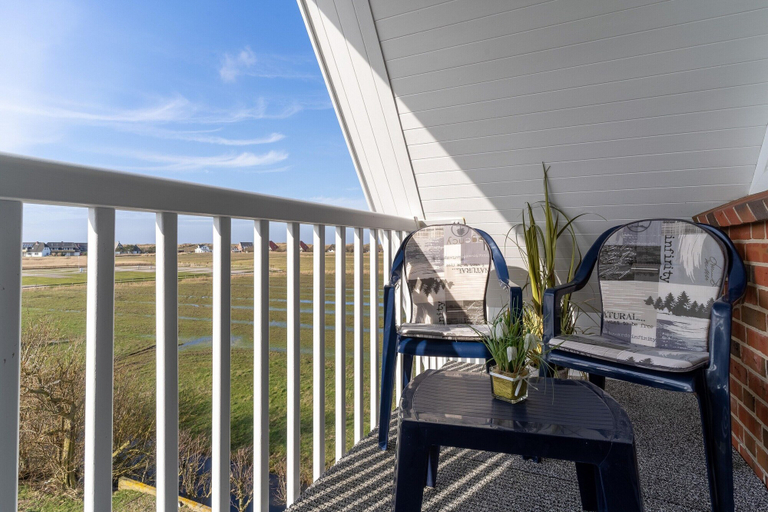 Balcony 2, Ferienwohnung fur 4 in St. Peter-ording, Nordfriesland