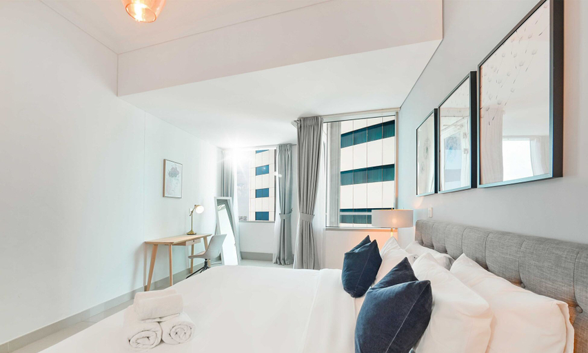 Bedroom 4, Fascinating Ocean Views in a One Bedroom, Dubai