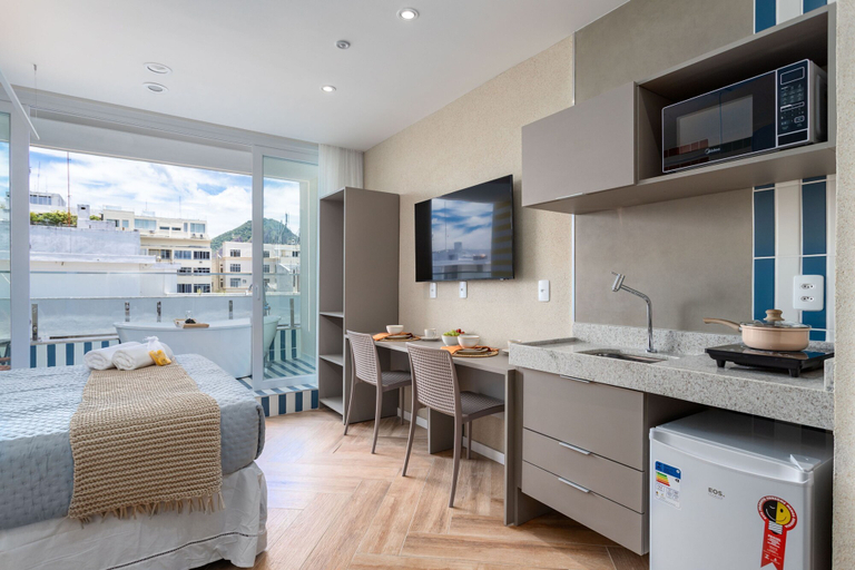 Room 3, Sea View and Balcony With Bathtub Q11, Rio de Janeiro