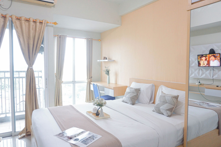 Bedroom 1, Cozy Stay and Strategic Studio Apartment at Grand Dhika City, Bekasi
