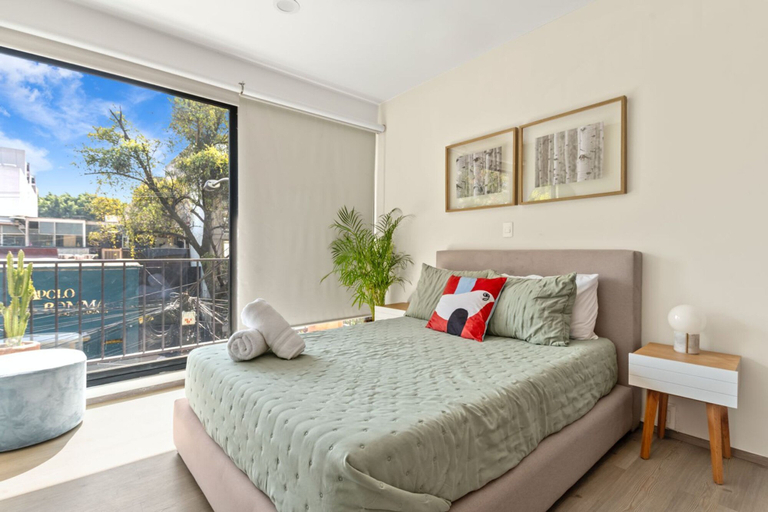 Room 5, 205-2 3br 2baths Private Terrace - Sleep 6 Roma Notre, Mexico City