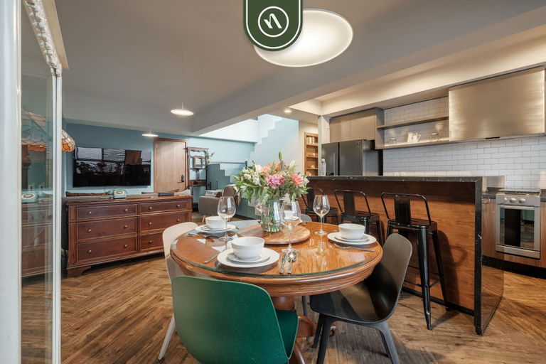 Room 4, 2BR Condo in Roma Norte - Private Terrace, Mexico City