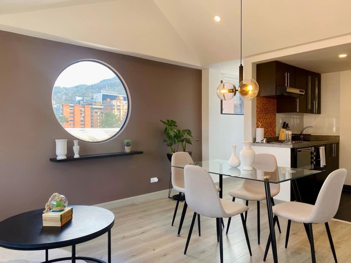 Room 3, w Trendy 2BR w Spectacular View in Chapinero, Santafé de Bogotá