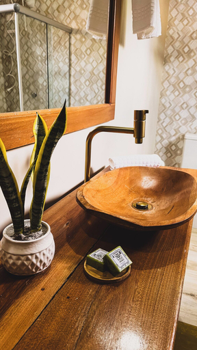 Bathroom 4, Hotel Chalés do Santuario, Santa Cruz Cabrália