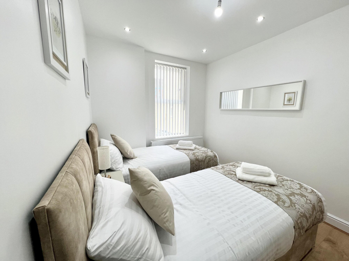 Bedroom 2, Cozy Newcastle Apartment With 2 Bedrooms, Newcastle upon Tyne