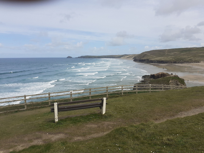 Beach, Perranporthcaravan/2bedroom/tv/gasfire, Cornwall