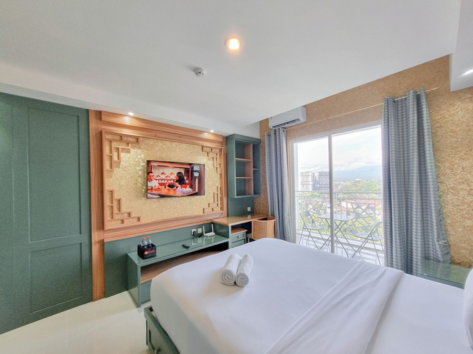 Bedroom 4, Tranquil and Modern Studio Mataram City Apartment, Sleman