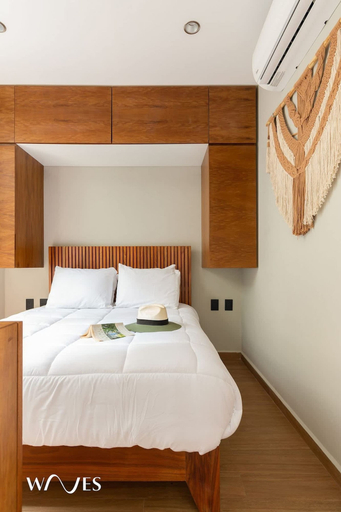 Bedroom 4, Luminous 2 BR With Roof Pool Close to Hotel Zone by Waves Management, Cozumel