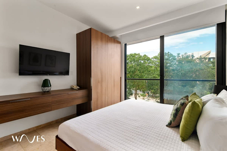 Bedroom 3, Luminous 1 Br Steps Away From the Beach, Cozumel