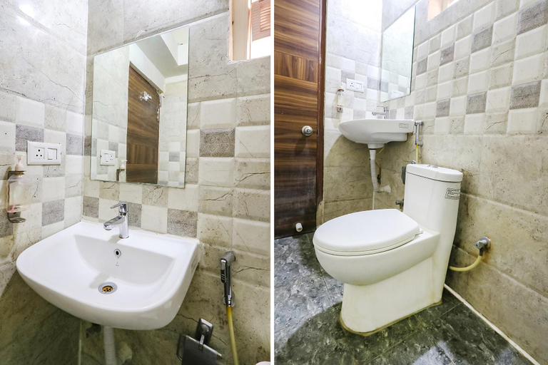Bathroom, FabHotel Starhood - Manikonda, Hyderabad
