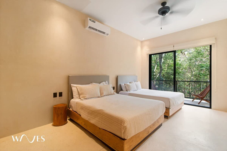 Bedroom 4, Spacious 3 Br w Private Pool Exclusive Gym, Cozumel