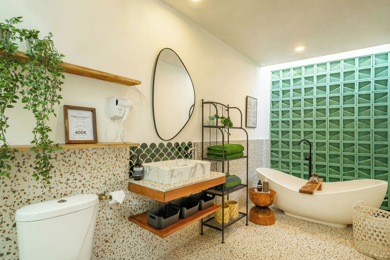 Bathroom, Tropical 1BR Private Pool Villa, 8 mins to beach In Uluwatu, Badung