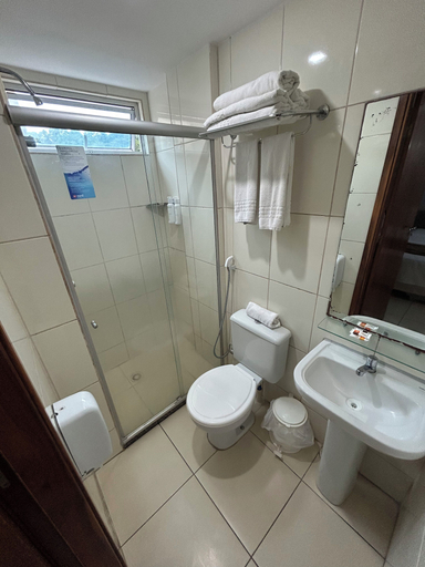 Bathroom, Melhores Flats - Sossego frente ao mar, João Pessoa