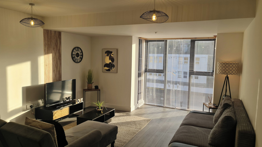 Living area 4, Modern City Apartment, Hertfordshire