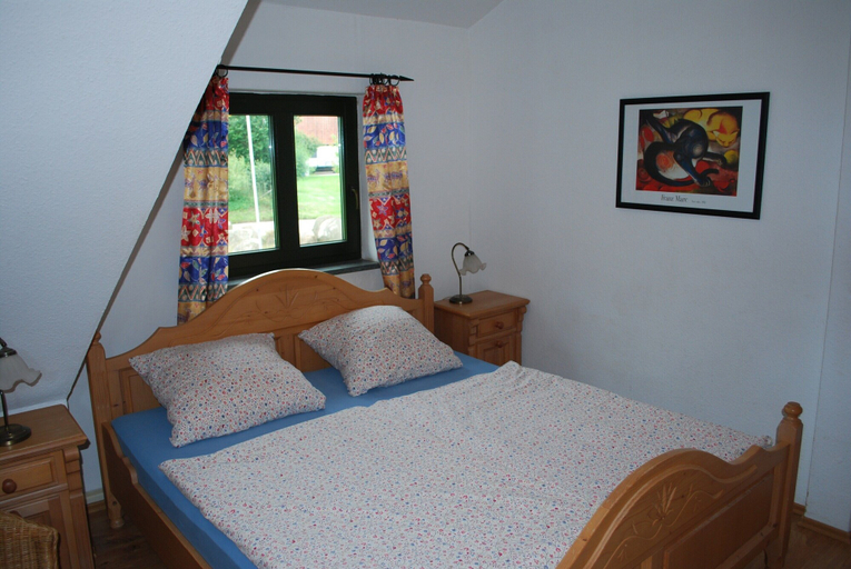 Bedroom 3, Schones Ferienhaus in Dargun mit Pool, Mecklenburgische Seenplatte