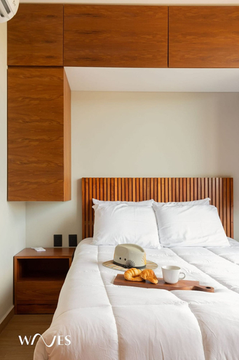 Bedroom 2, Luminous 2 BR With Roof Pool Close to Hotel Zone by Waves Management, Cozumel