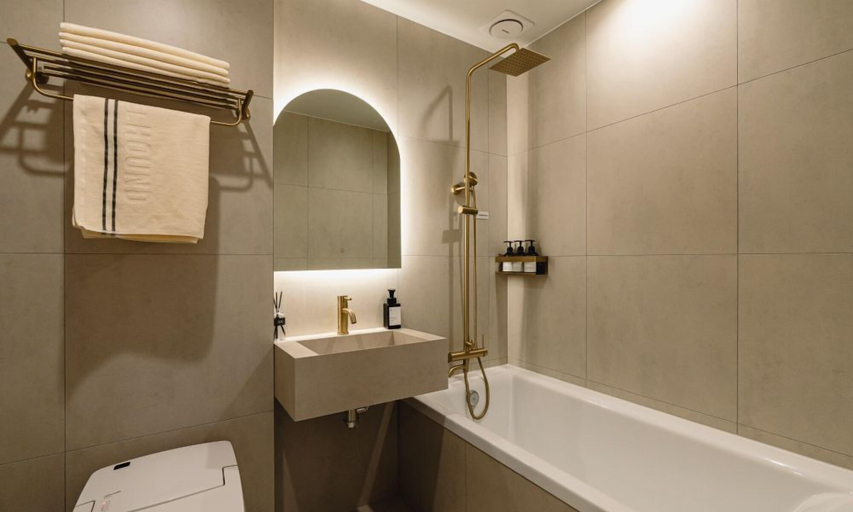 Bathroom 3, Chuncheon Hound Hotel Namchuncheon Station, Chuncheon