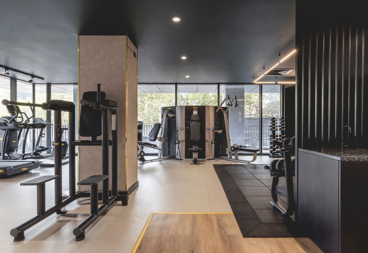 Fitness facility, Central Apartment-free Parking With Terrace-gym, Manchester