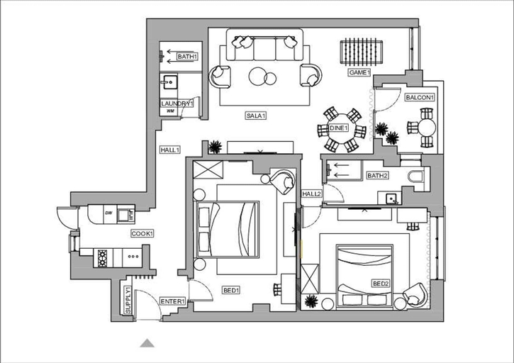 Room 4, Stunning 2BR With Balcony on Piata Universitatii, Municipiul Bucuresti