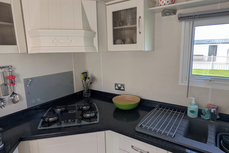 Private kitchen 3, Beachcomber Cabin Dog Friendly - Anderby Creek, Lincolnshire