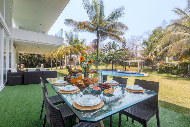 Food & Drinks 5, Villa Capri by StayVista - Featuring a swimming pool, mountain view, snooker table, and a relaxing j, Raigarh