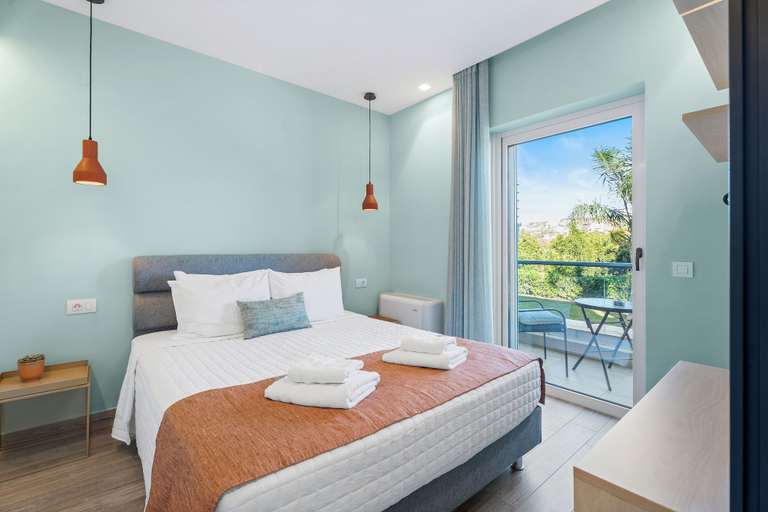 Bedroom 3, Frunze Luxury Apartments, Peloponnese