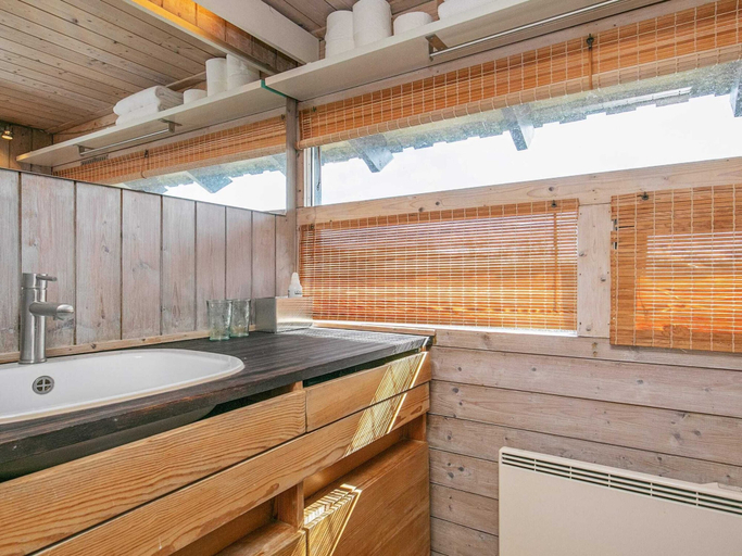 Bathroom, 4 Person Holiday Home in Bindslev, Hjørring