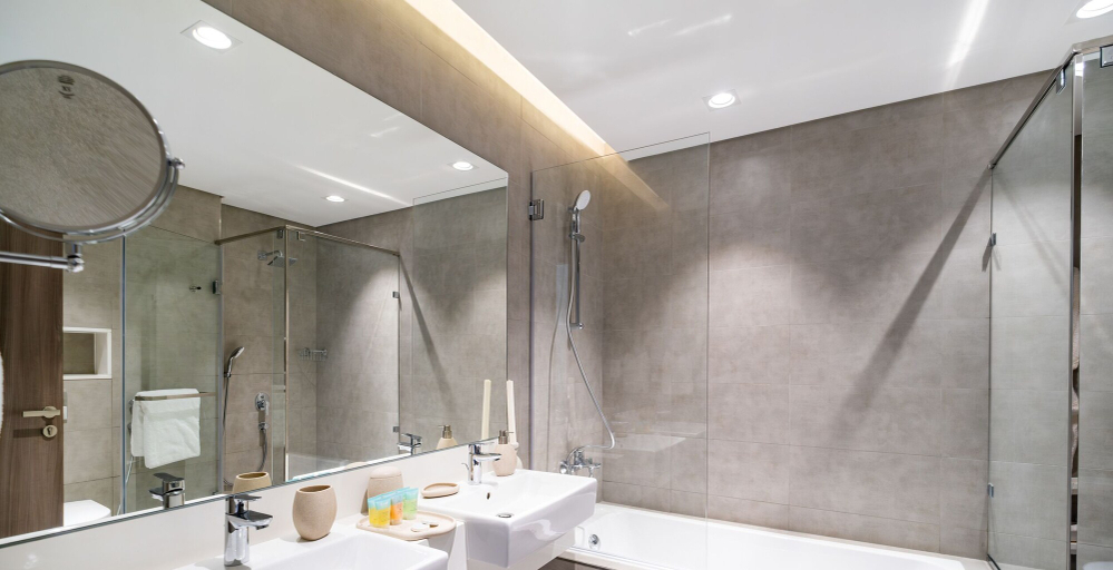 Bathroom 3, LUX The District One Lagoon View Suite, Dubai