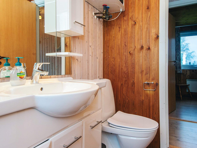 Bathroom, 6 Person Holiday Home in Farvang, Silkeborg